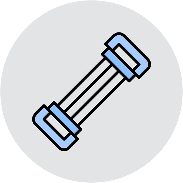 Estilo de ilustración vectorial del expansor del pecho