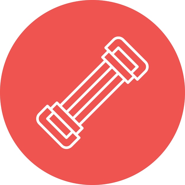 Estilo de ilustración vectorial del expansor del pecho