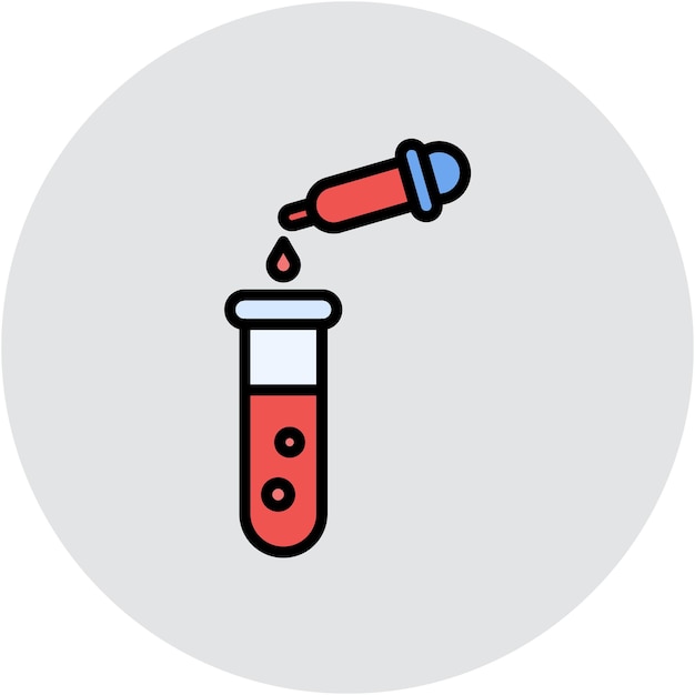 Estilo de ilustración vectorial del experimento