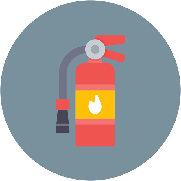 Estilo de ilustración vectorial del extintor de incendios