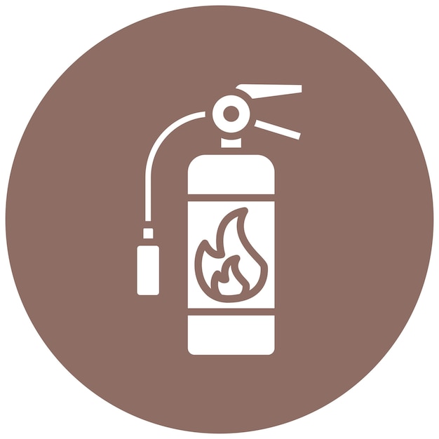 Estilo de ilustración vectorial del extintor de incendios