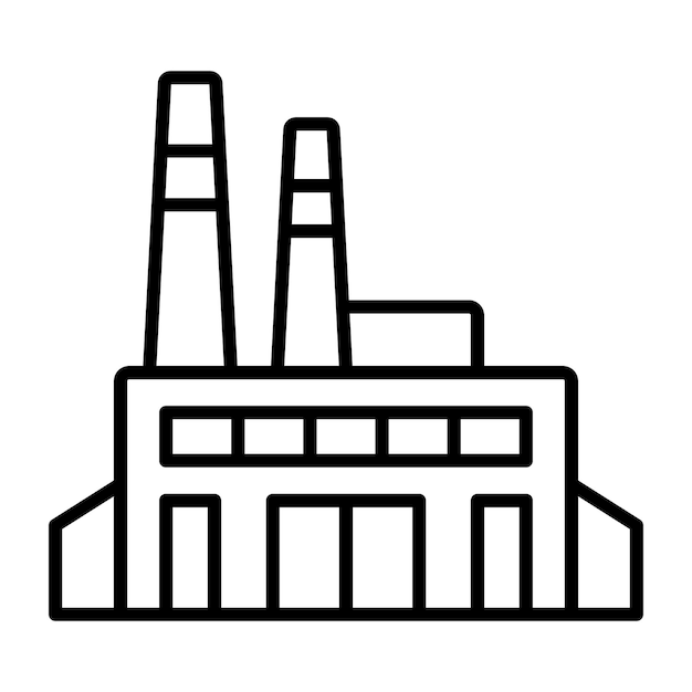 Estilo de ilustración vectorial de fábrica