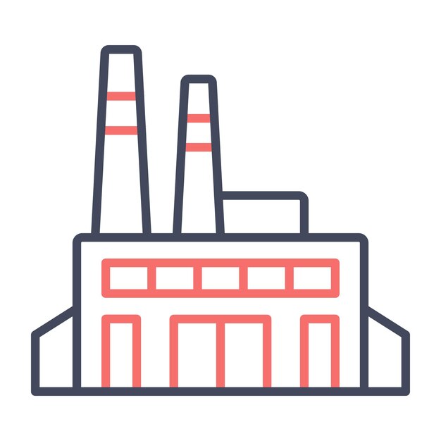 Estilo de ilustración vectorial de fábrica