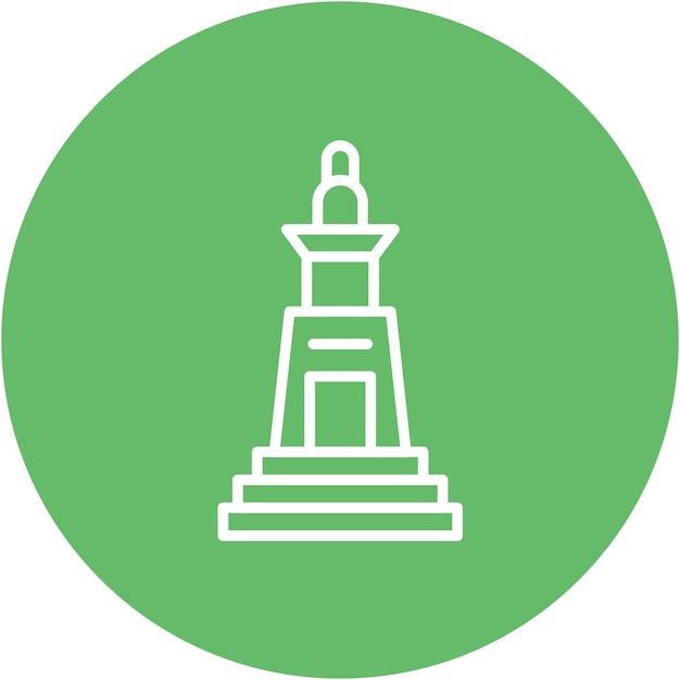 Estilo de ilustración vectorial del faro de Alejandría