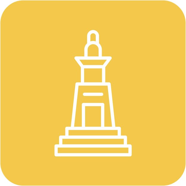 Estilo de ilustración vectorial del faro de Alejandría