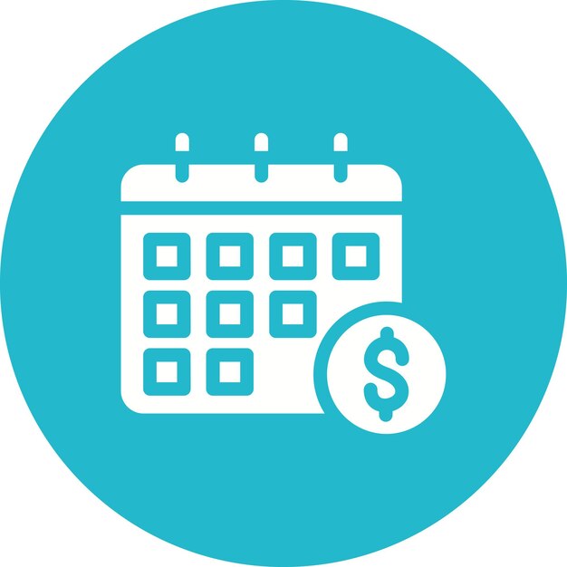 Estilo de ilustración vectorial de la fecha límite de pago