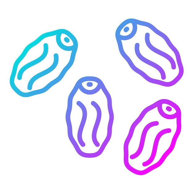 Estilo de ilustración vectorial de las fechas