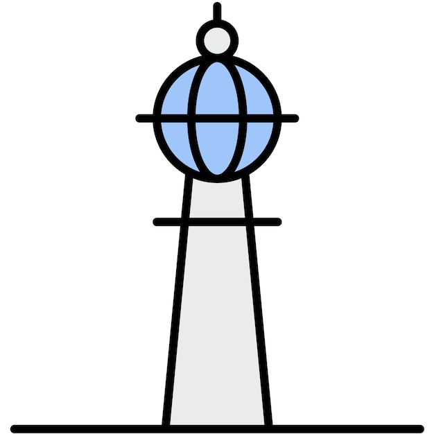 Estilo de ilustración vectorial de Fernsehturm Berlín