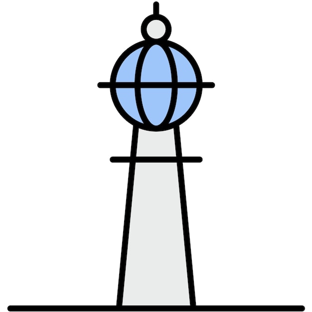 Vector estilo de ilustración vectorial de fernsehturm berlín