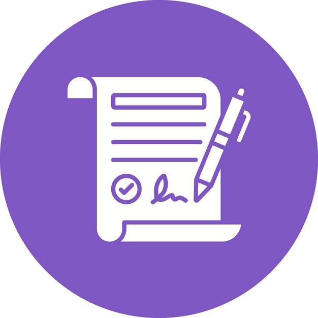 Estilo de ilustración vectorial de las firmas