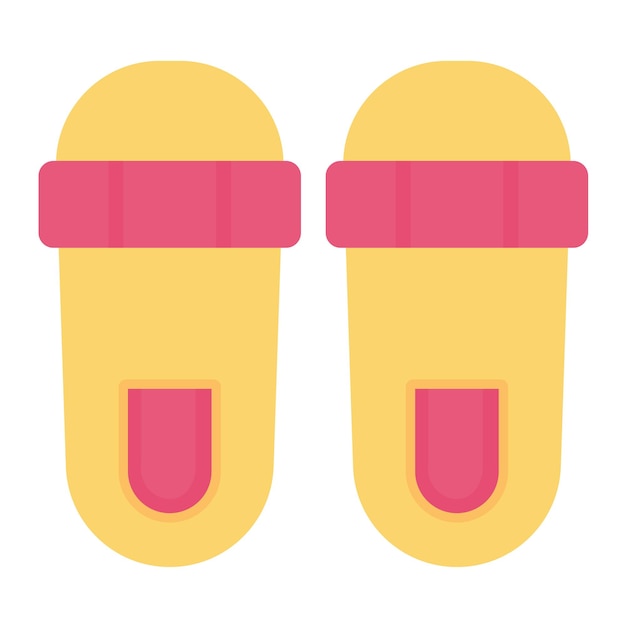 Estilo de la ilustración vectorial de flip flops