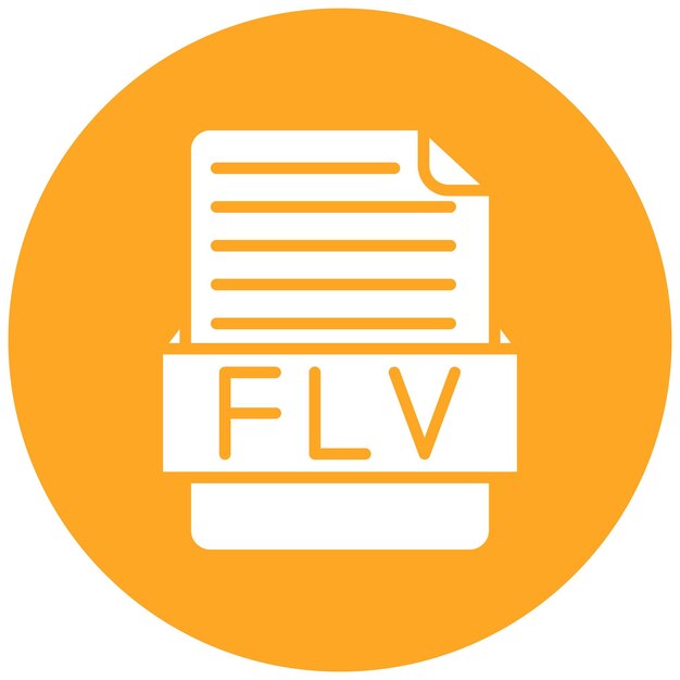 Estilo de la ilustración vectorial FLV