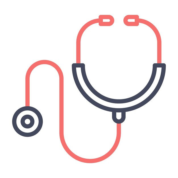 Estilo de ilustración vectorial del fonendoscopio