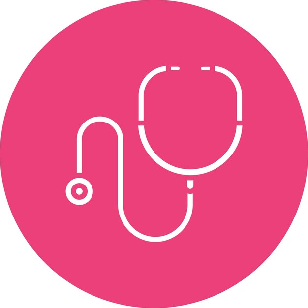 Estilo de ilustración vectorial del fonendoscopio