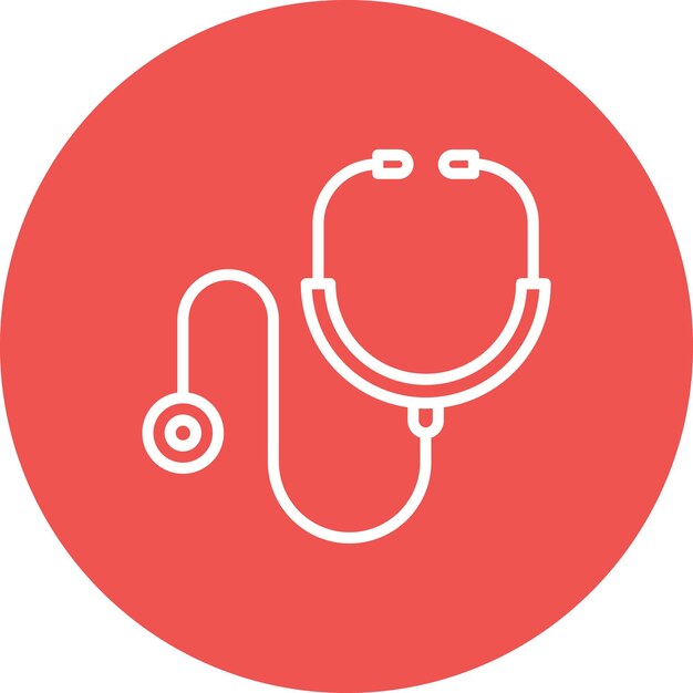 Estilo de ilustración vectorial del fonendoscopio