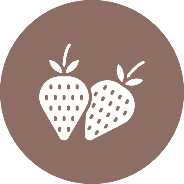 Estilo de ilustración vectorial de fresa