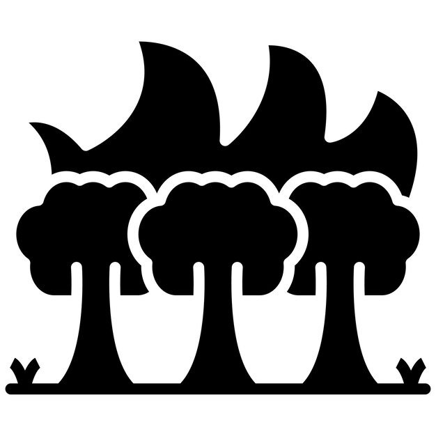 Estilo de ilustración vectorial de fuego silvestre