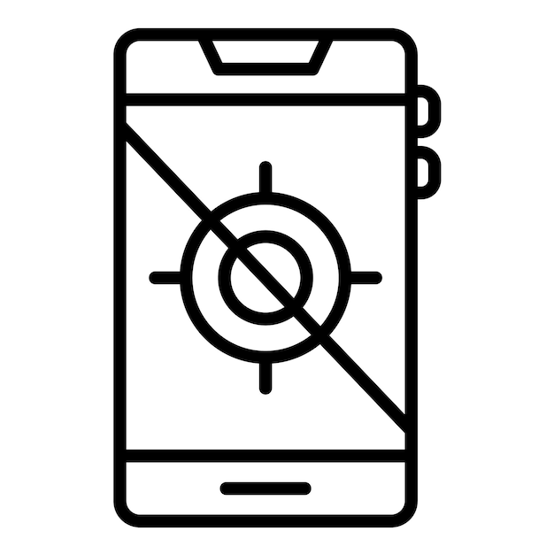 Estilo de ilustración vectorial fuera del GPS