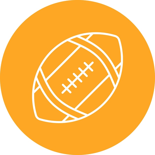 Estilo de ilustración vectorial de fútbol americano
