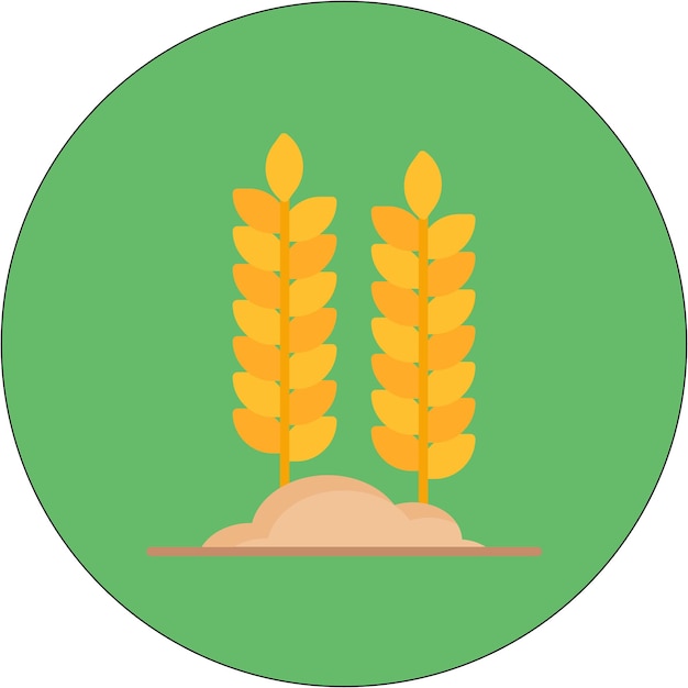 Estilo de ilustración vectorial de la gacha de arroz
