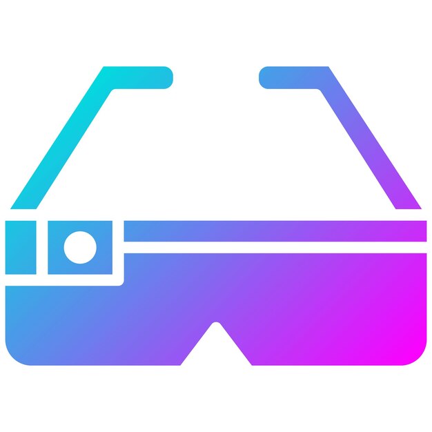 Estilo de ilustración vectorial de las gafas de la cámara