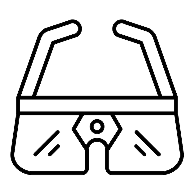 Estilo de ilustración vectorial de las gafas inteligentes