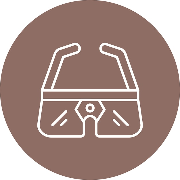 Estilo de ilustración vectorial de las gafas inteligentes
