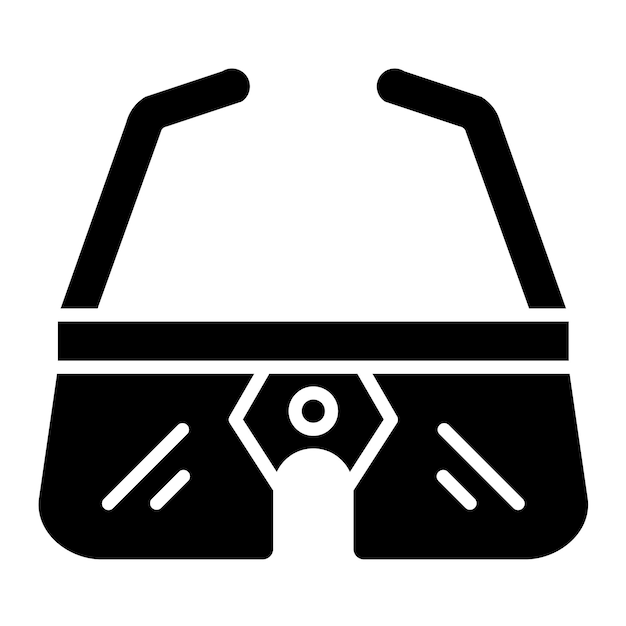 Estilo de ilustración vectorial de las gafas inteligentes