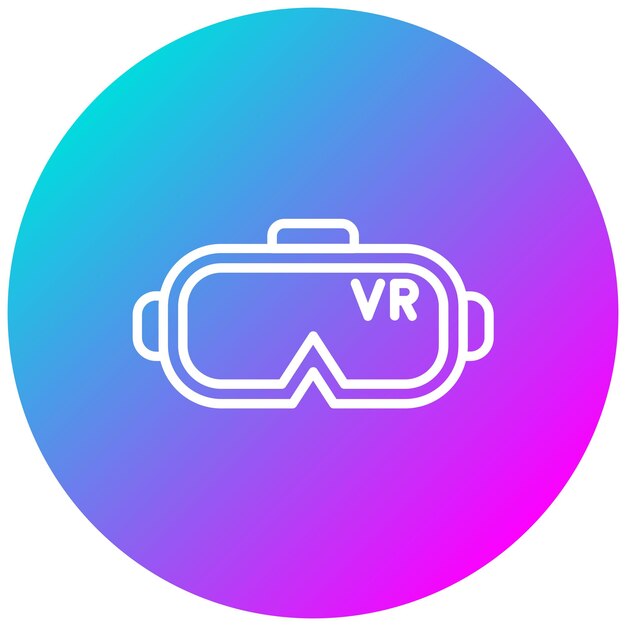 Estilo de ilustración vectorial de las gafas Vr