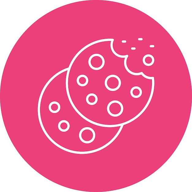 Estilo de ilustración vectorial de las galletas