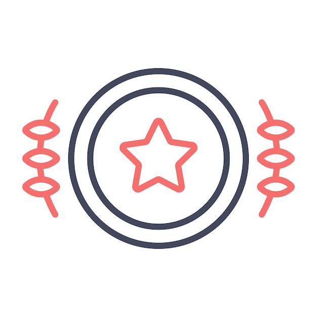 Estilo de ilustración vectorial ganador