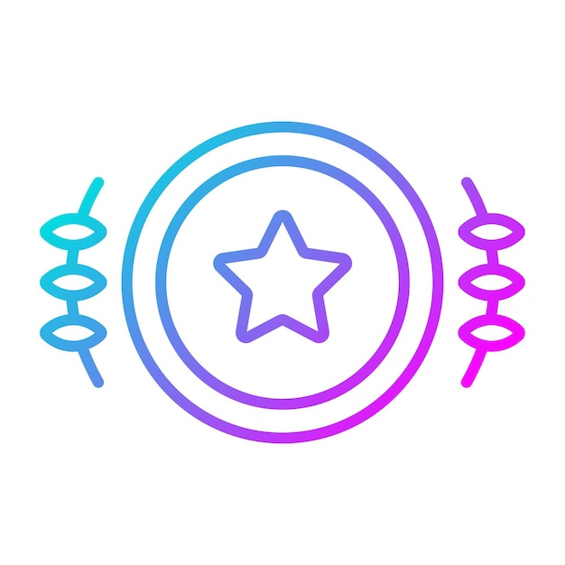 Estilo de ilustración vectorial ganador