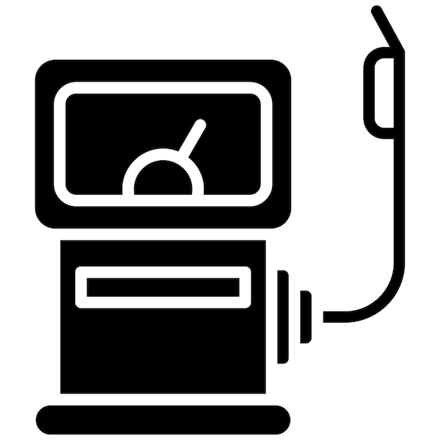 Estilo de ilustración vectorial de la gasolinera