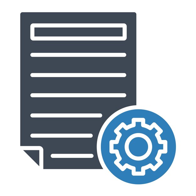 Estilo de ilustración vectorial de gestión de documentos