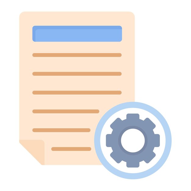 Estilo de ilustración vectorial de gestión de documentos