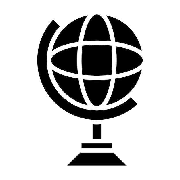 Estilo de ilustración vectorial del globo de soporte