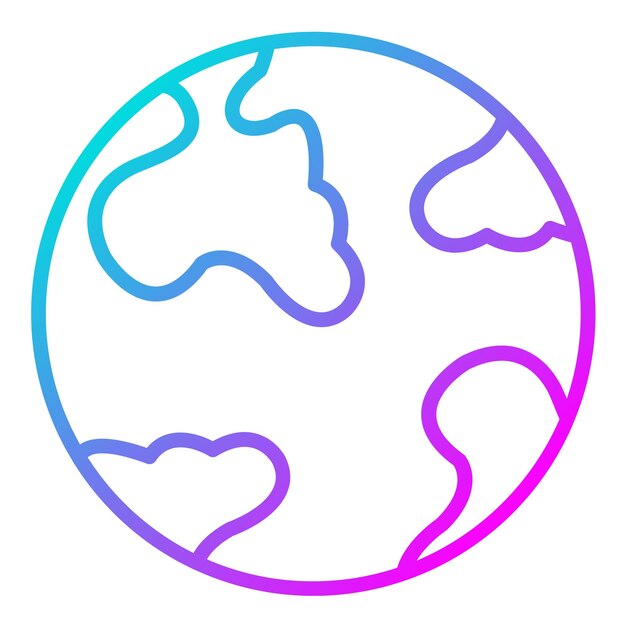 Estilo de ilustración vectorial del globo