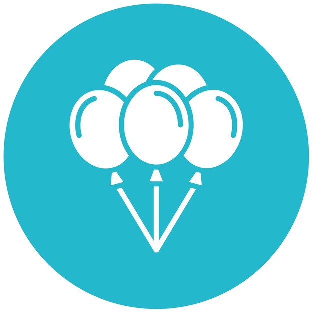 Estilo de ilustración vectorial de globos