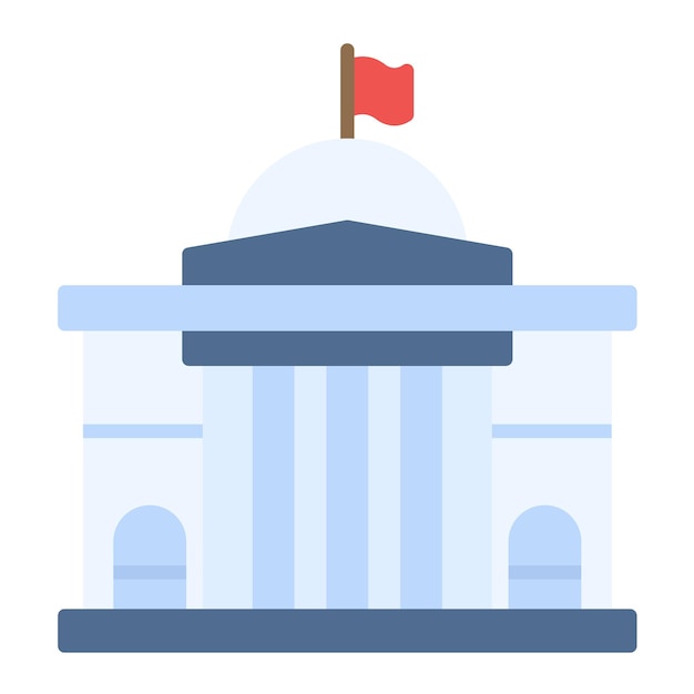 Estilo de ilustración vectorial del gobierno
