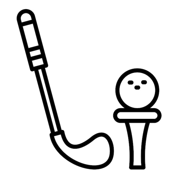 Estilo de ilustración vectorial de golf