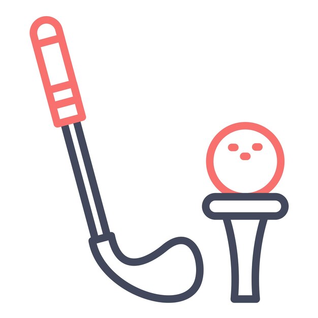 Estilo de ilustración vectorial de golf
