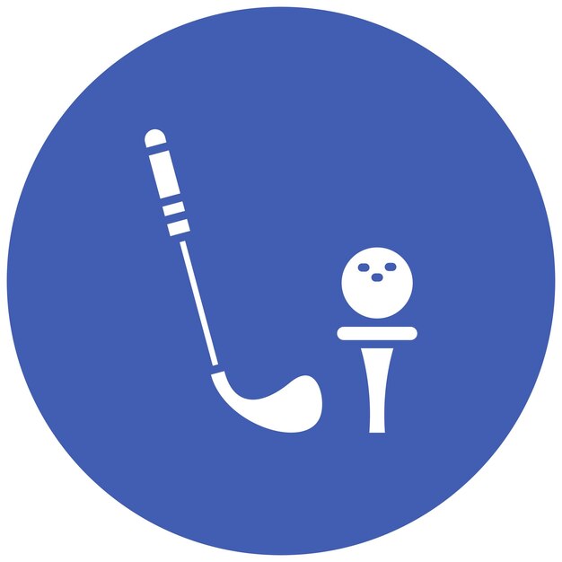 Estilo de ilustración vectorial de golf