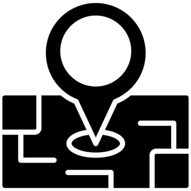 Estilo de la ilustración vectorial de GPS