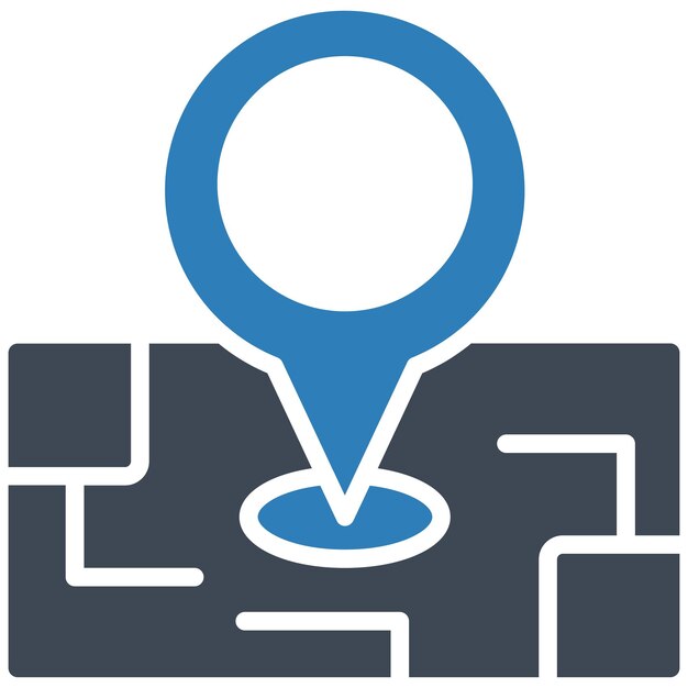 Estilo de la ilustración vectorial de GPS