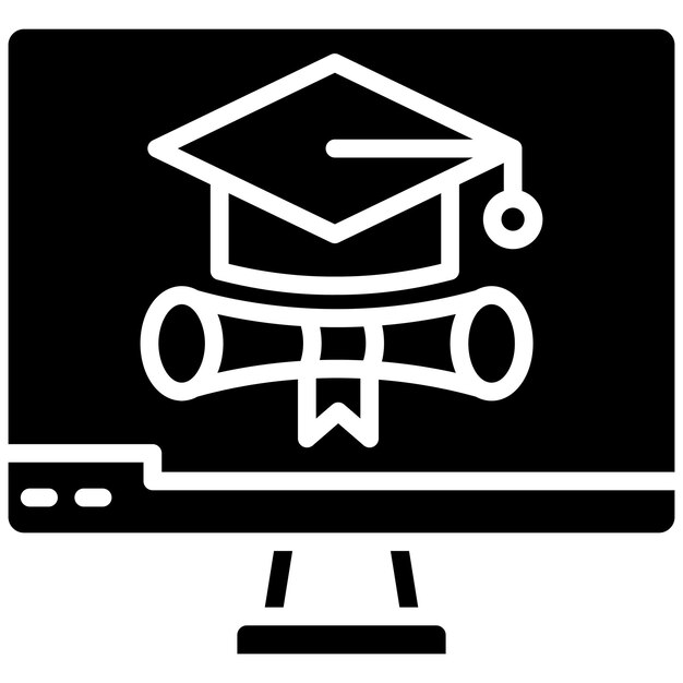 Estilo de ilustración vectorial de grados en línea