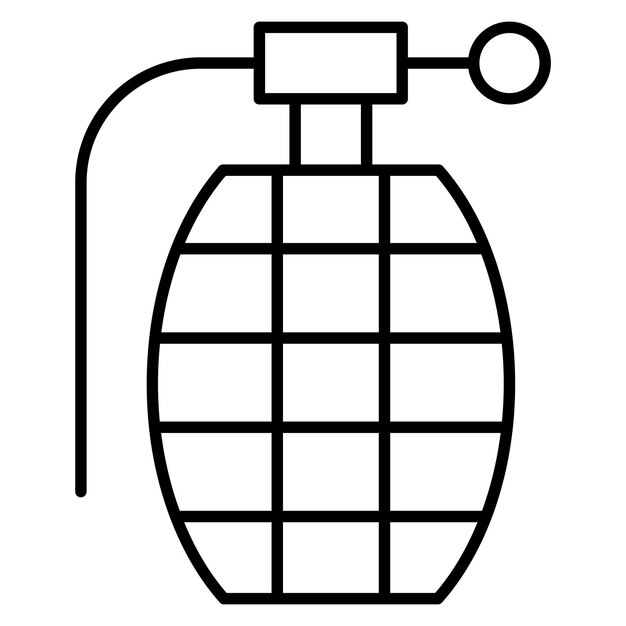 Estilo de ilustración vectorial de la granada