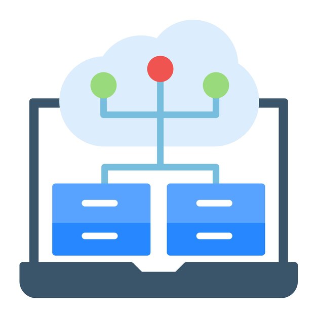 Estilo de ilustración vectorial de grandes datos