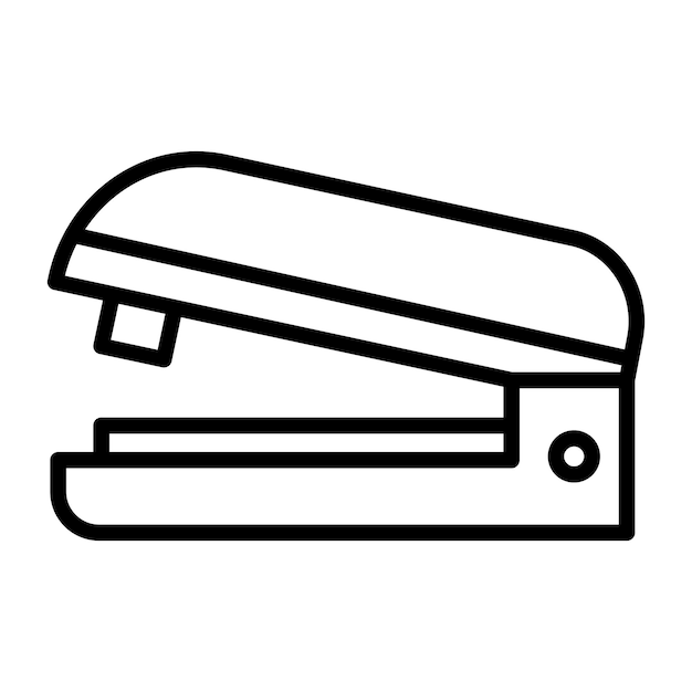 Estilo de ilustración vectorial de la grapadora