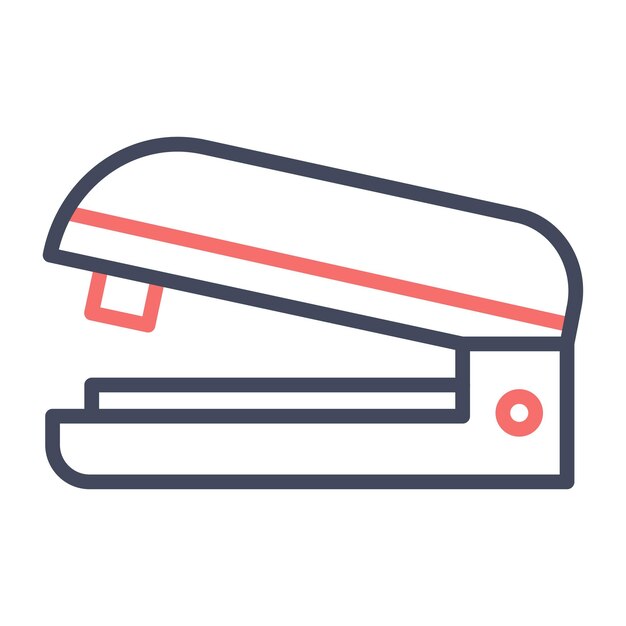 Estilo de ilustración vectorial de la grapadora