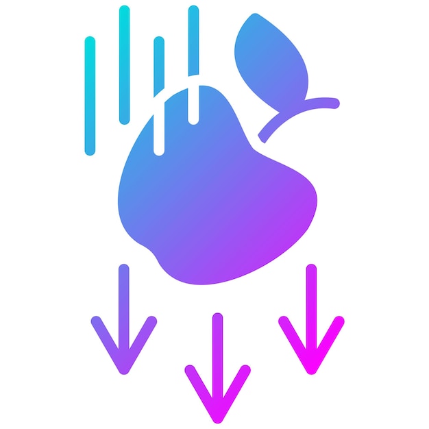 Estilo de la ilustración vectorial de gravedad